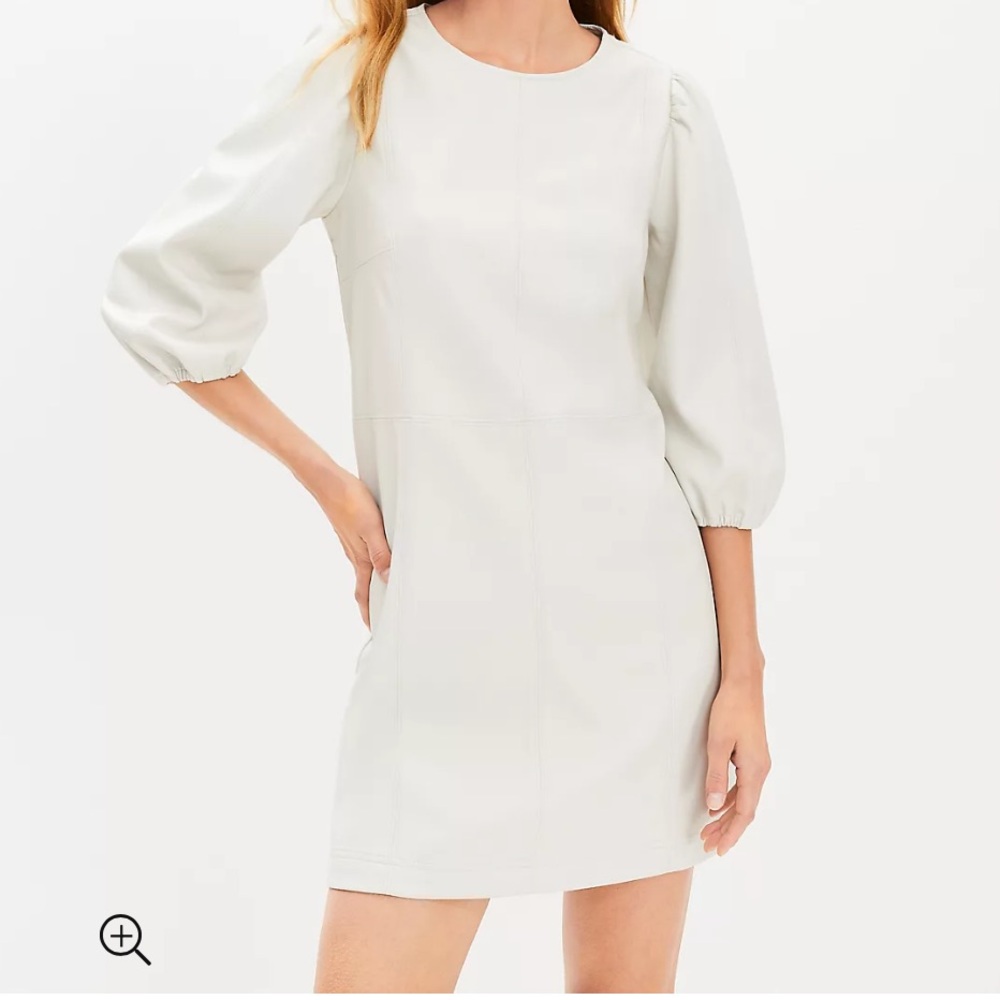 Faux Leather Dress